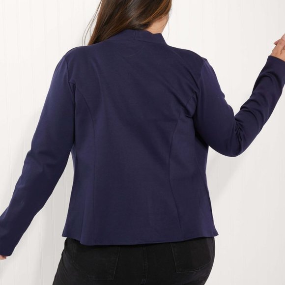 Heimish Full Size Open Front Blazer - Picture 2 of 7